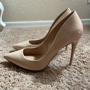 Steve Madden Daisie Dark Blush Nude Patent Pumps